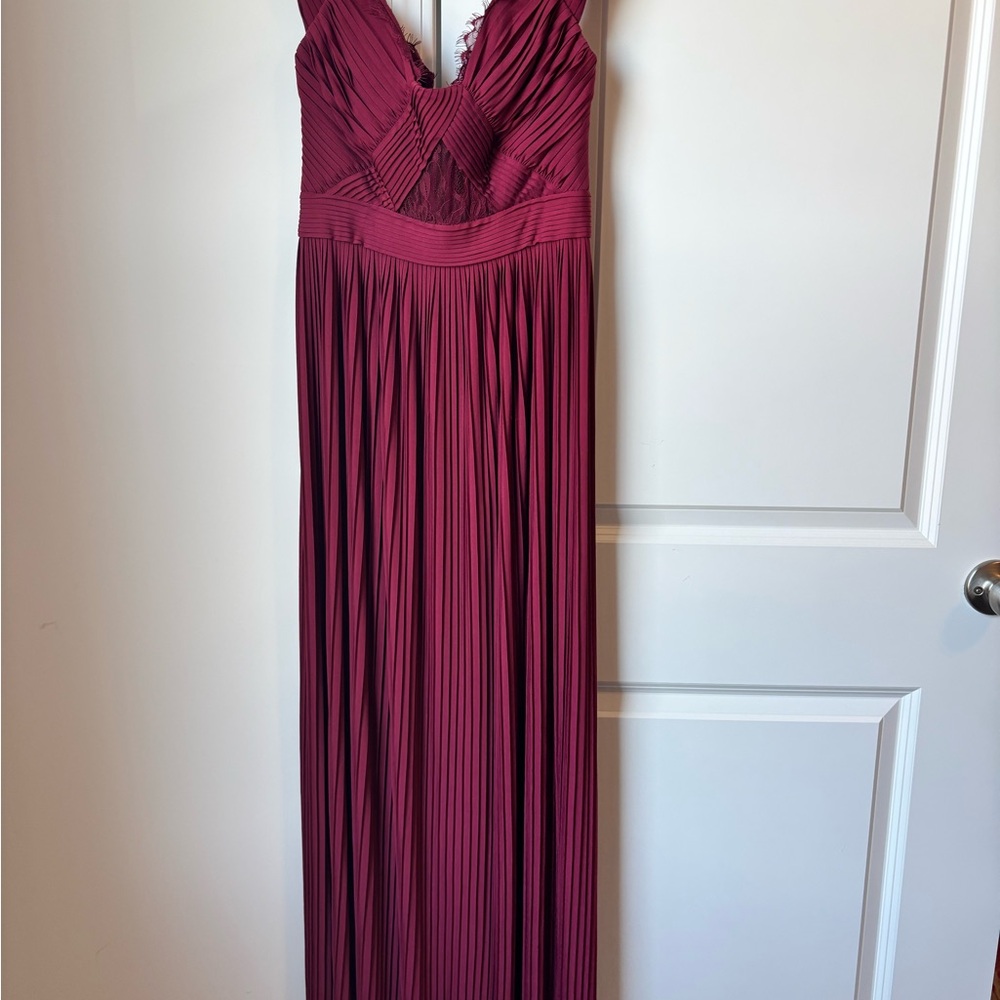 Red/burgundy maxi dress